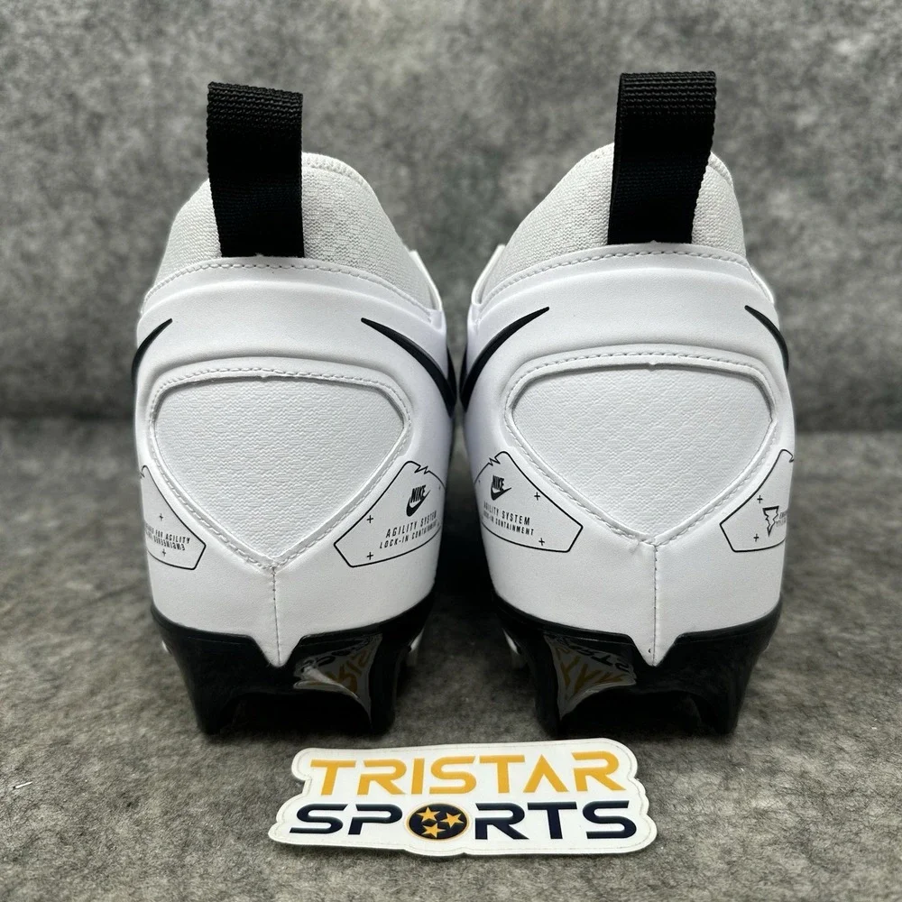 Nike Alpha Menace Pro 3 Football Cleats Mens Size 10 White Black CT6649-100